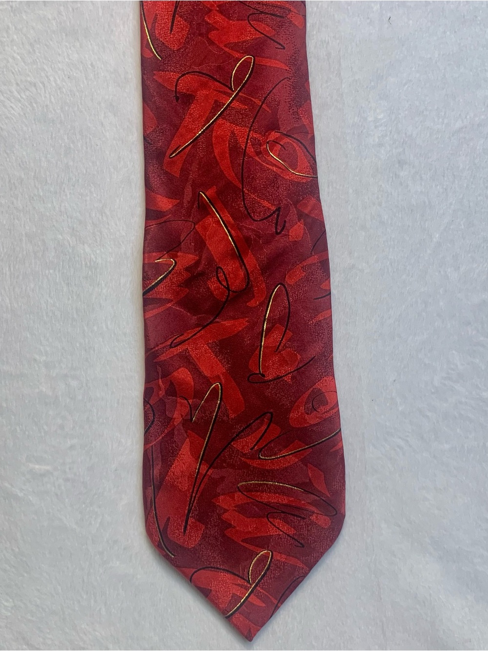 Jerry Garcia Red/Black Chicken and Cat Limited Edition Silk Tie Collection 47